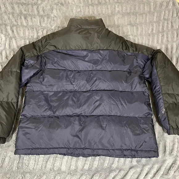 Polo Ralph Lauren RL/250 Mens Down Puffer Jacket Navy Black Large PonyFlaws